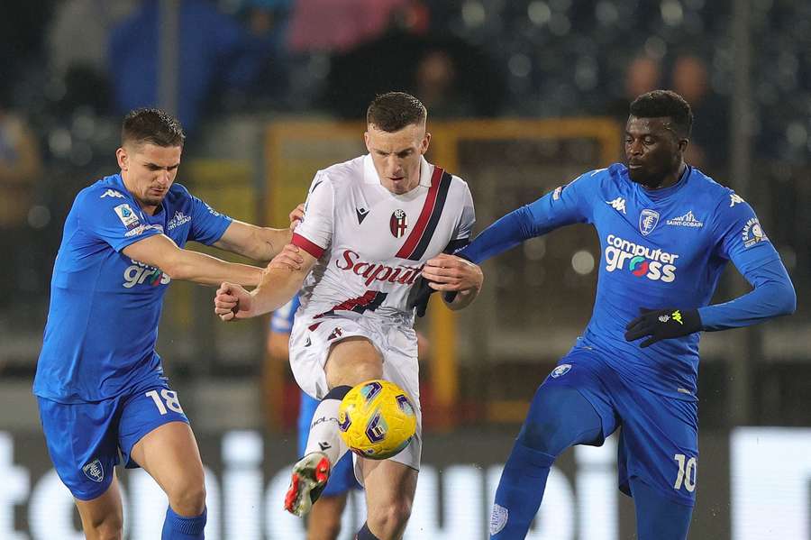 Empoli couldn't hold on at the death against Bologna