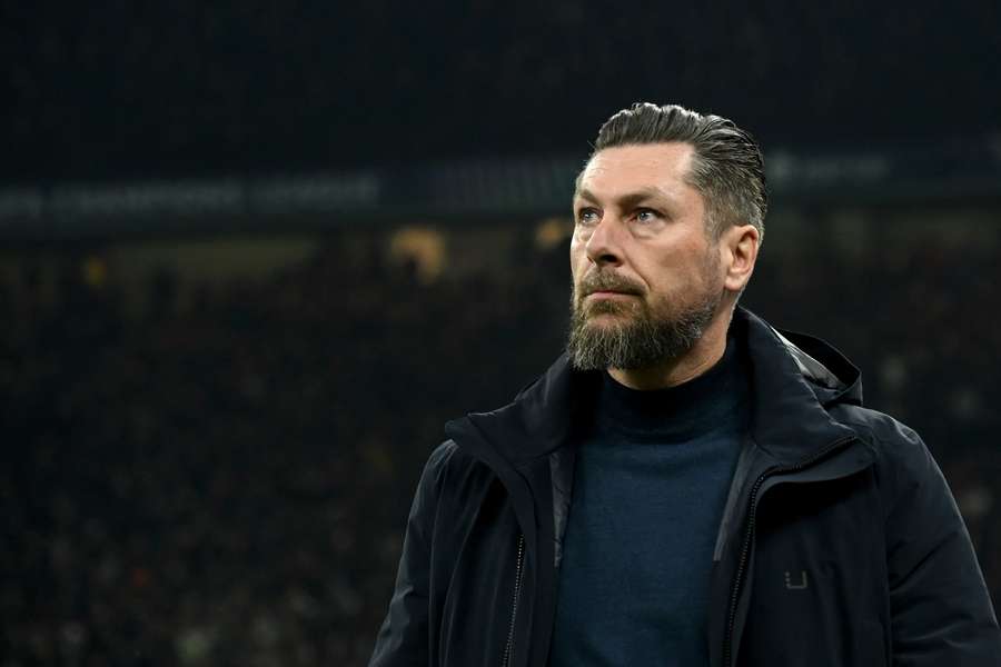 Feyenoord manager Bosschaart during the Champions League match against AC Milan