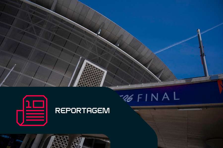 A Puskas Arena está a preparar-se para receber a final da Liga dos Campeões. A Puskas Arena está a preparar-se para receber a final da Liga dos Campeões.