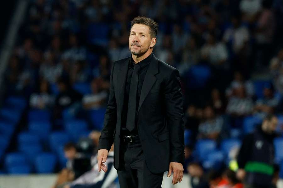 Diego Simeone, treinador do Atlético de Madrid Diego Simeone, treinador do Atlético de Madrid