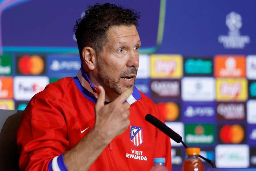 Simeone habla ante los medios Simeone habla ante los medios