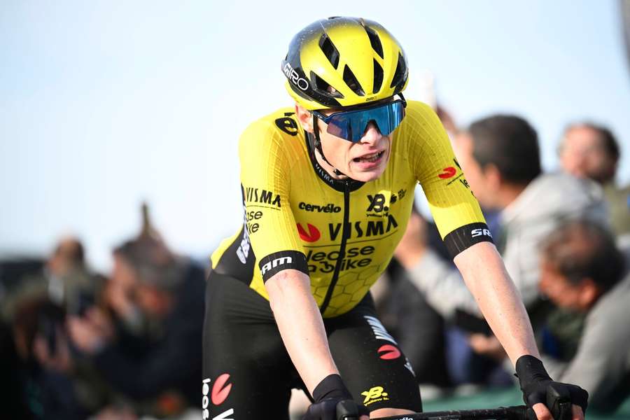 Vingegaard ran out of energy toward the end of the race