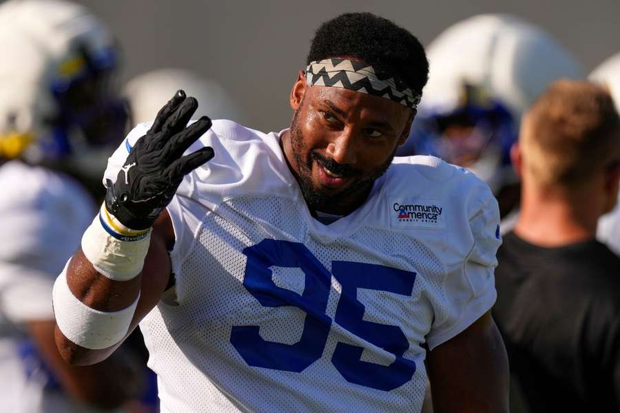 Rams defensive end Myles Garrett during training camp