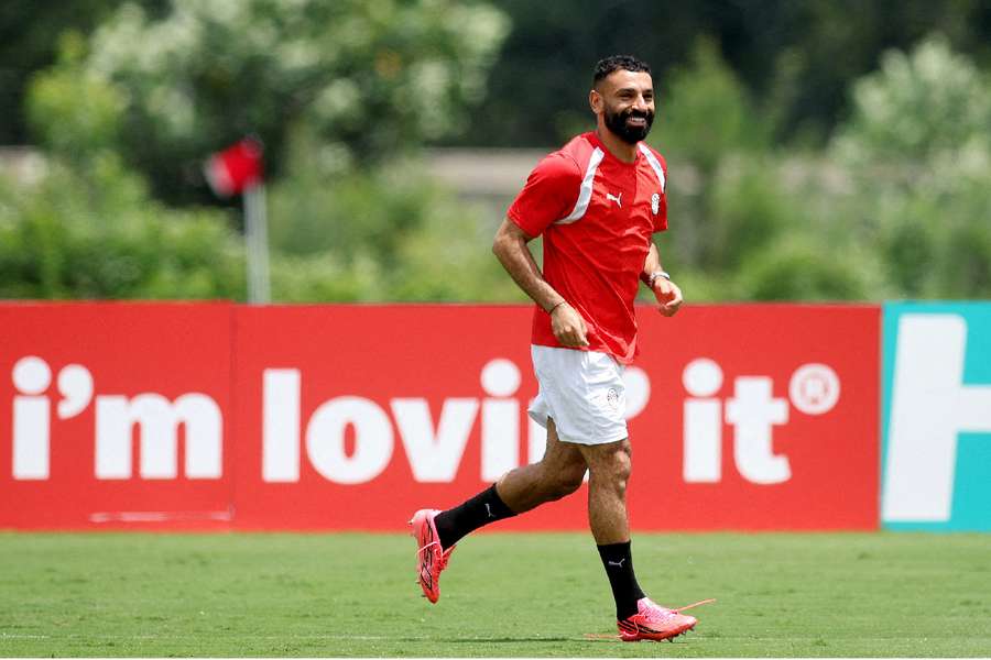 Mohamed Salah in Egypt training Mohamed Salah in Egypt training