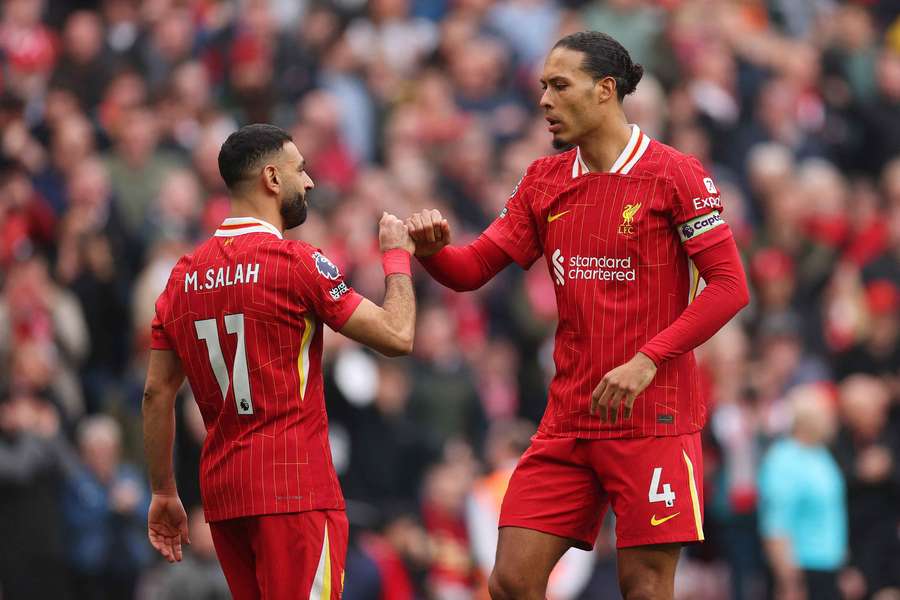 Mohamed Salah și Virgil van Dijk au excelat pentru Liverpool.