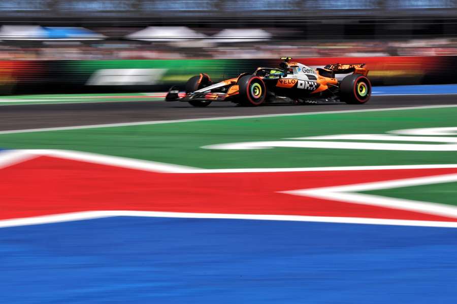 Lando Norris during FP3 Lando Norris during FP3