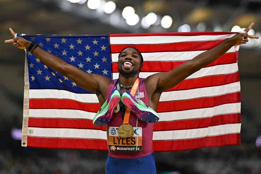 Noah Lyles became the first man since Usain Bolt in 2015 to win the sprint double at the World Championships Noah Lyles became the first man since Usain Bolt in 2015 to win the sprint double at the World Championships