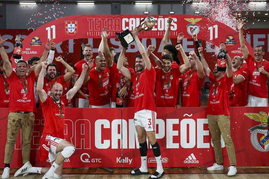 Benfica é tetracampeão nacional de voleibol