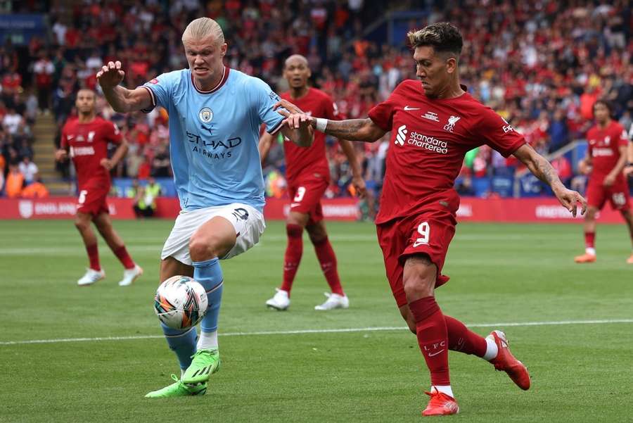 Haarland im Einsatz gegen Liverpool beim FA Community Shield