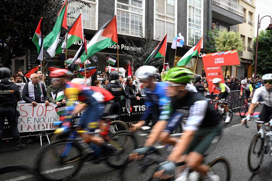 Ciclistas na Vuelta