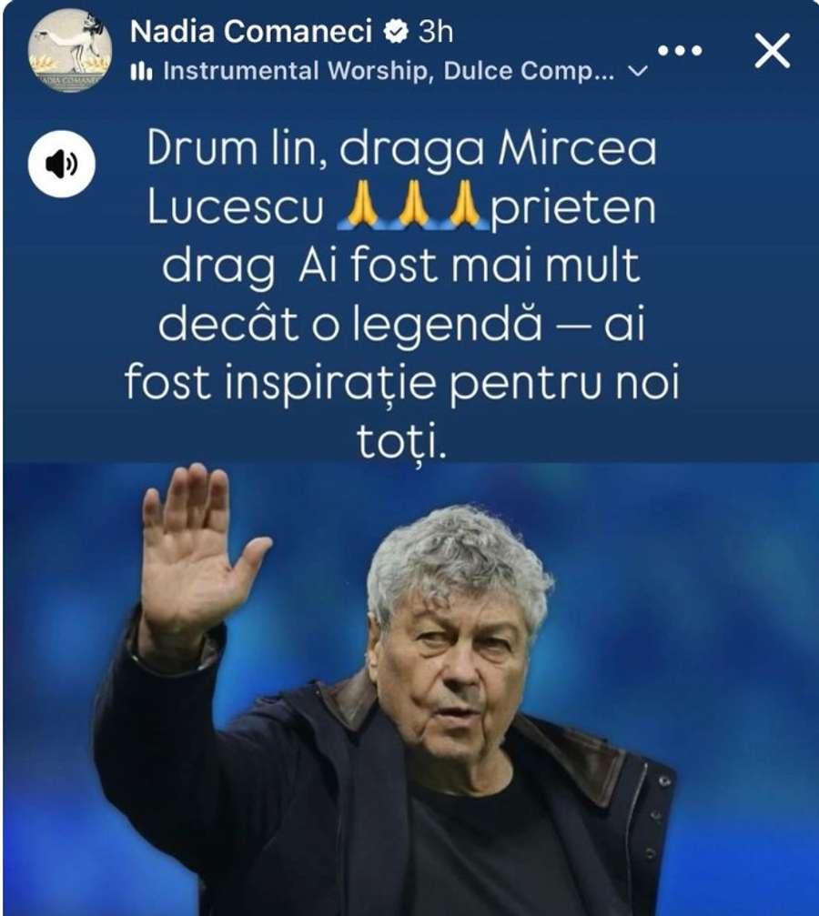 Mesaj Nadia Comaneci