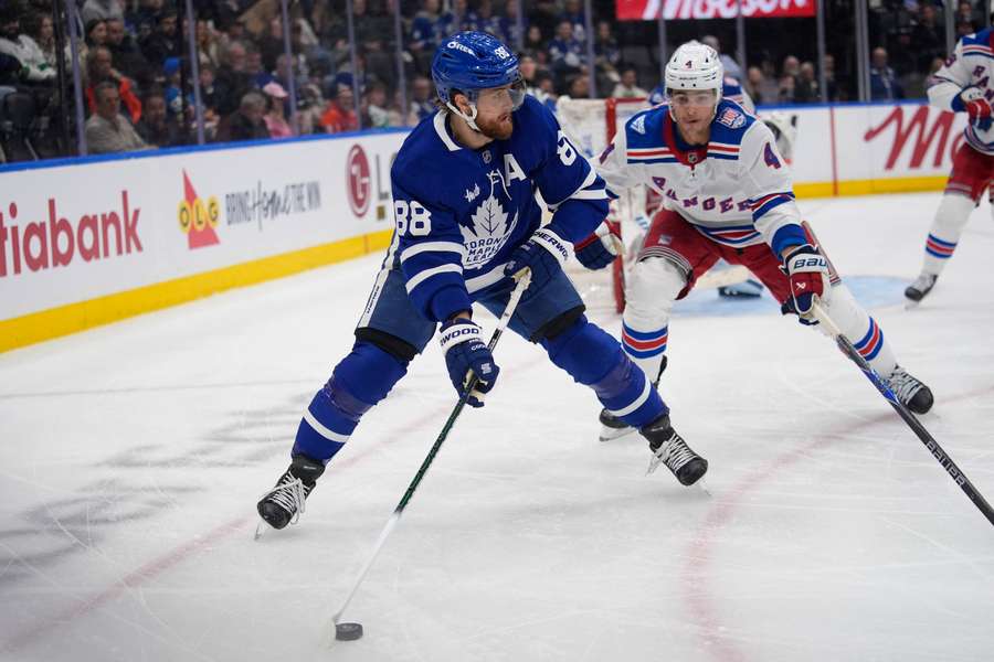 The Toronto Maple Leafs and New York Rangers squared off in the NHL on Wednesday.