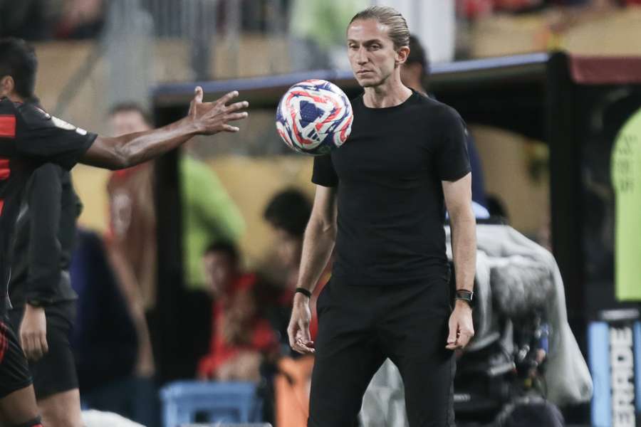 Filipe Luís, treinador do Flamengo