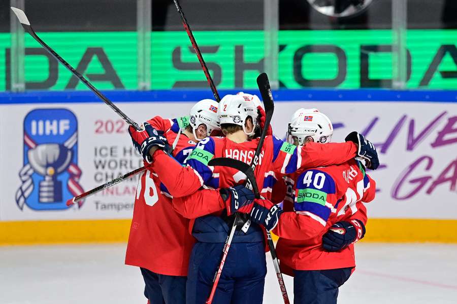 Norway celebrate going 1-0 up
