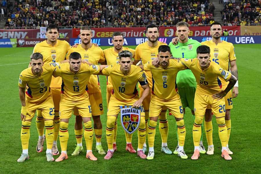 Echipa câștigătoare din partida contra Austriei la București Echipa câștigătoare din partida contra Austriei la București