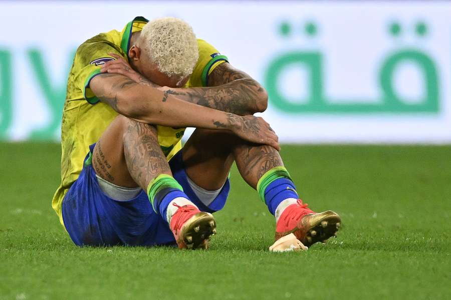 Am Tiefpunkt: Neymar weinend nach dem WM-Aus im Viertelfinale gegen Kroatien.