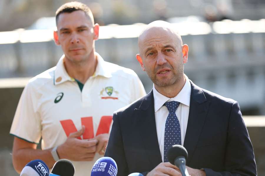Cricket Australia CEO Todd Greenberg speaks to the media