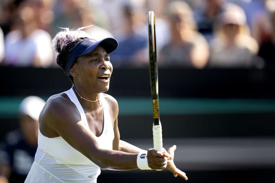 Venus Williams suffered a frustrating day as she returned to the court but lost to Celine Naef