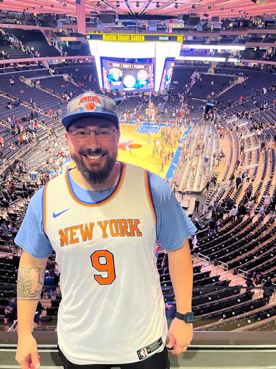 Alberto Ursini já acompanhou cerca de 50 jogos da NBA e é um fanático torcedor dos Knicks