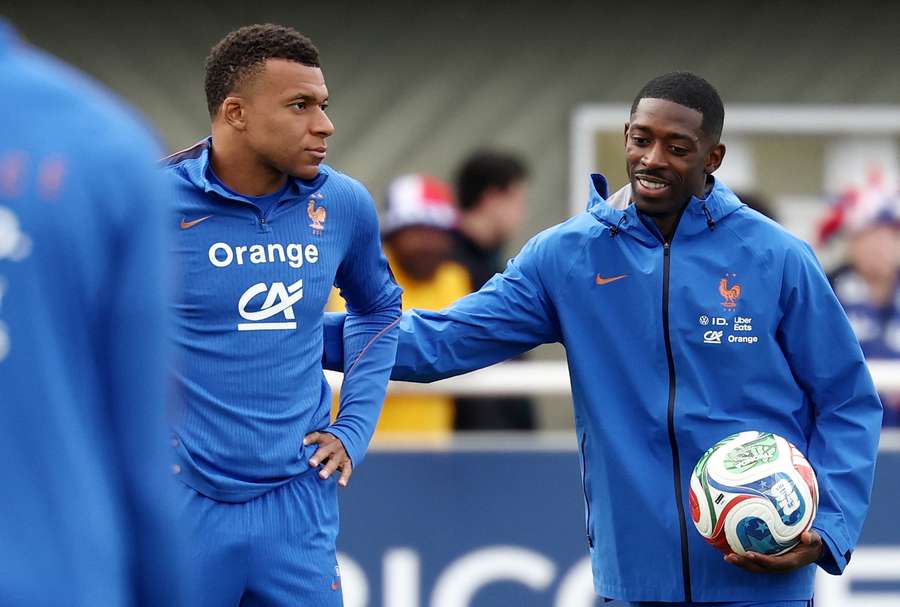 France's Kylian Mbappe (L) and Ousmane Dembele are two of the best players in the world