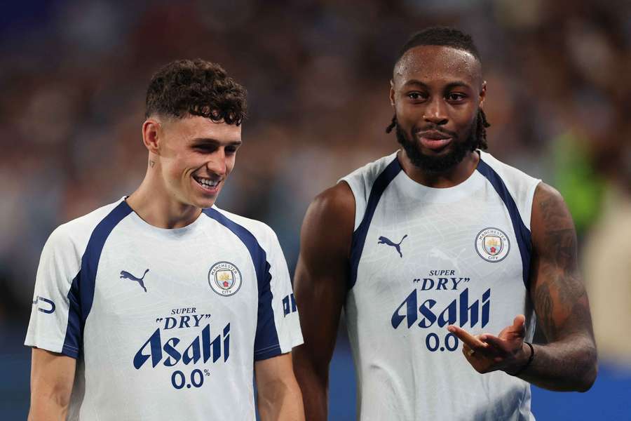 Manchester City pair Phil Foden and Antoine Semenyo. Manchester City pair Phil Foden and Antoine Semenyo.