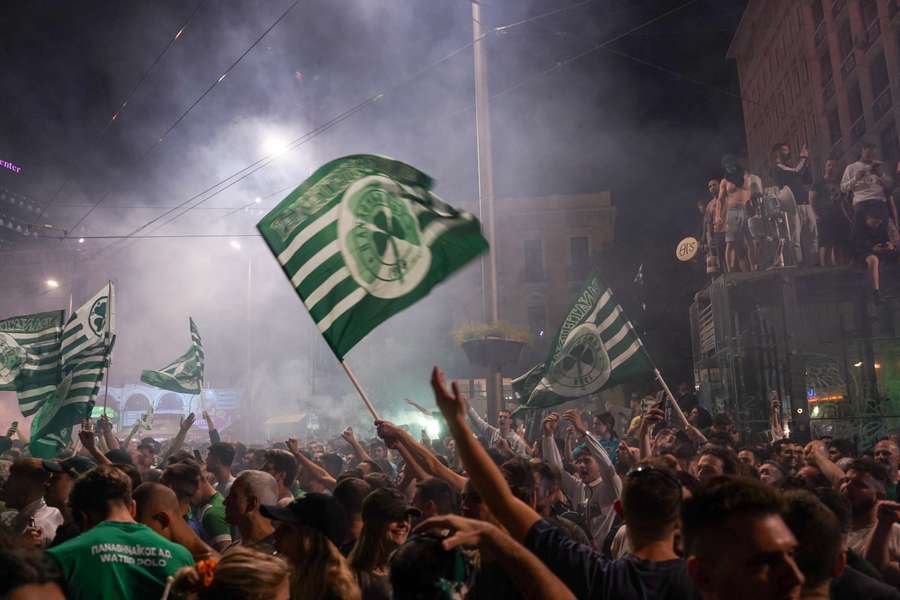 Der var dårlig stemning blandt nogle Panathinaikos-tilhængere lørdag.