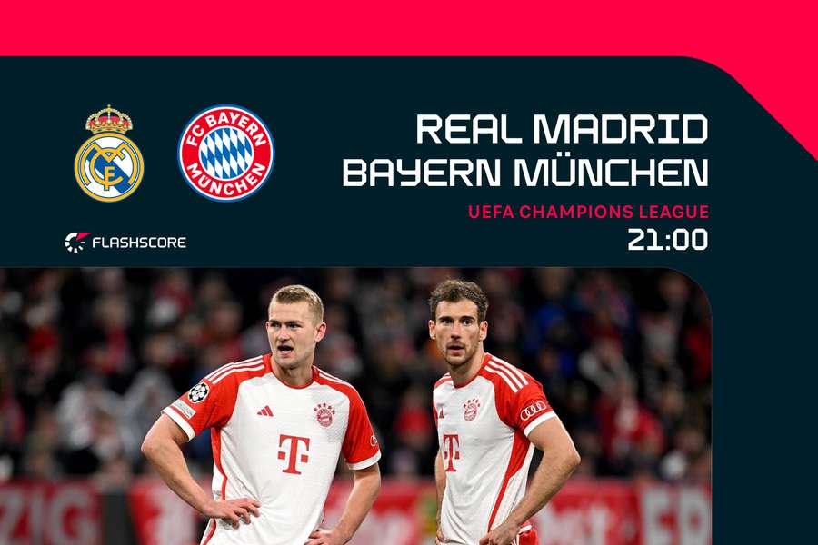 21:00 uur: Real Madrid-Bayern München
