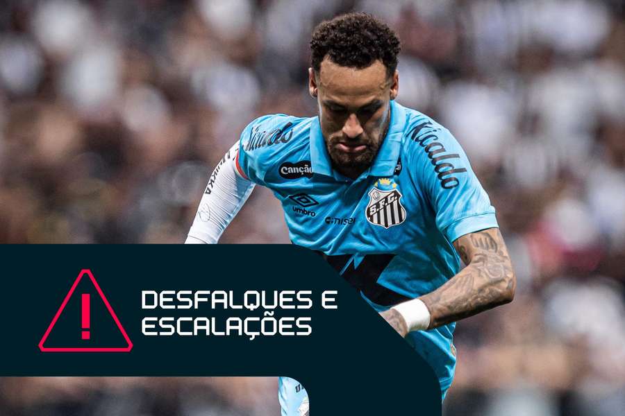 Neymar desfalca Santos por lesão na 24ª rodada do Brasileirão