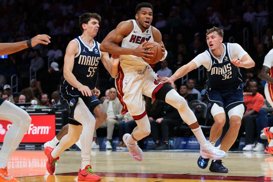 De Larrea, en el partido ante los Heat