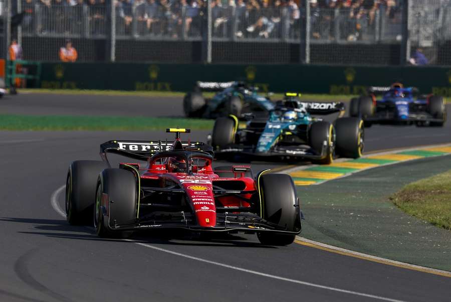 La Ferrari di Carlos Sainz in Australia