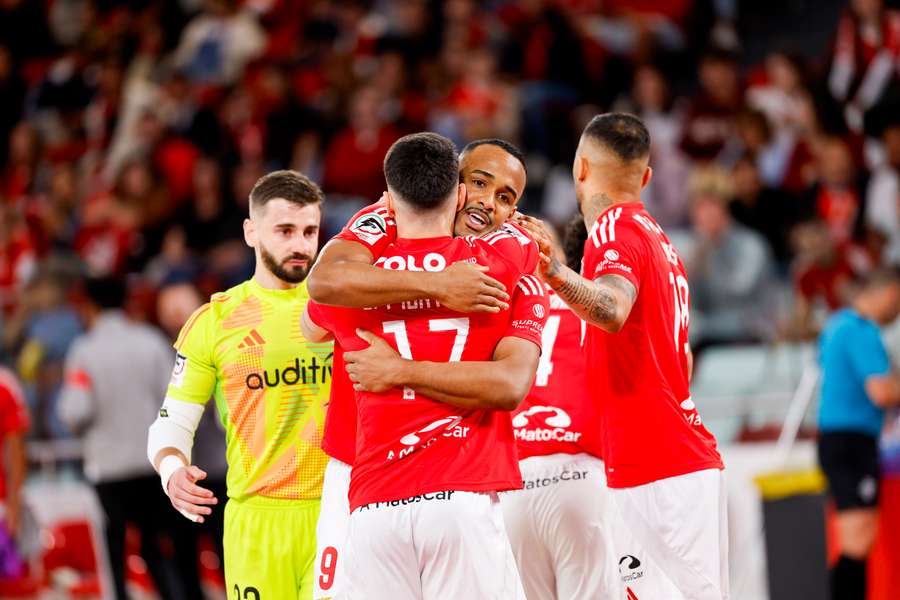 Benfica somou o quarto triunfo sobre o SC Braga esta época