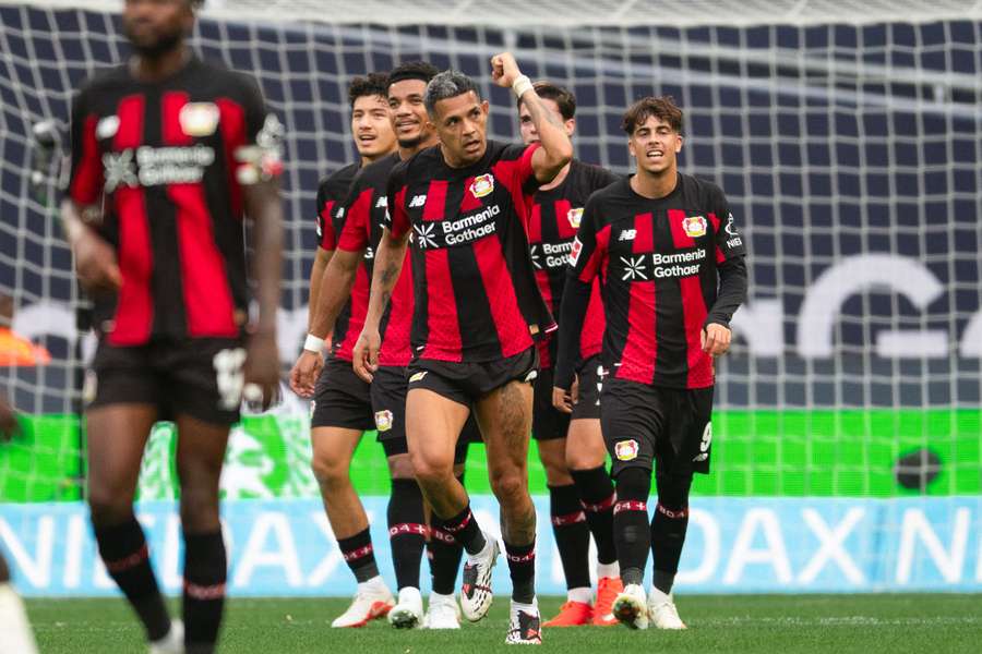 Leverkusen durfte gegen Union vier Mal jubeln. Leverkusen durfte gegen Union vier Mal jubeln.
