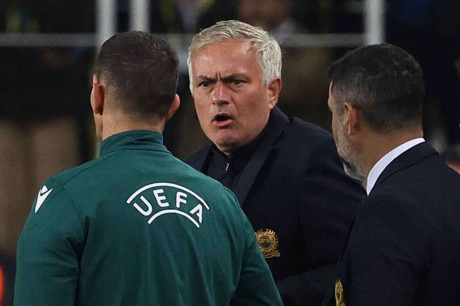 Mourinho has had a tumultuous start to life as Fenerbahce manager 