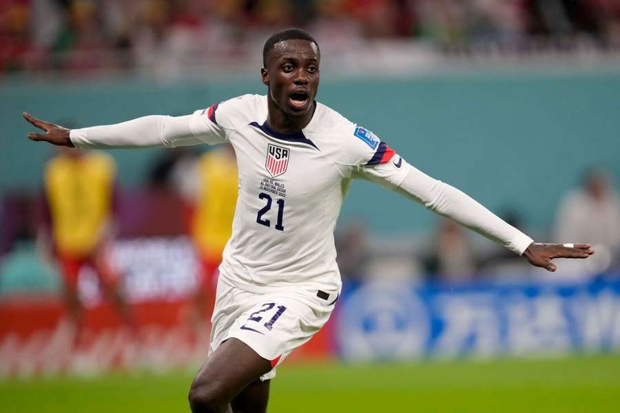 Tim Weah, dupa golul marcat Tarii Galilor