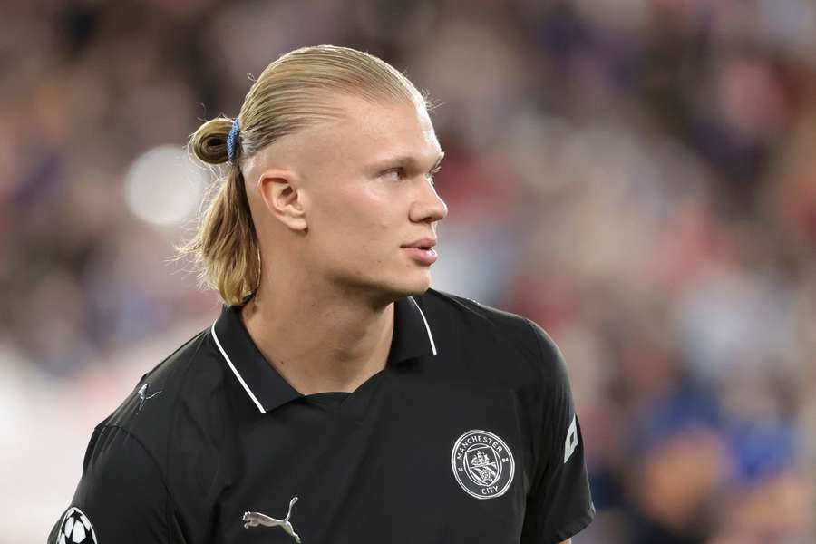 Erling Haaland vstřelil v Monaku dvě branky.