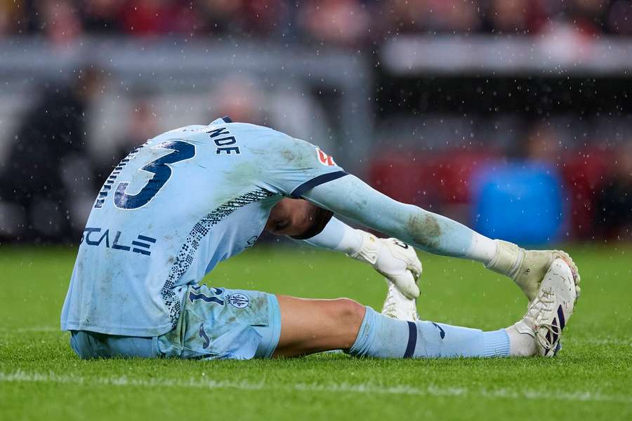 Diego Conde se lesionó en San Mamés