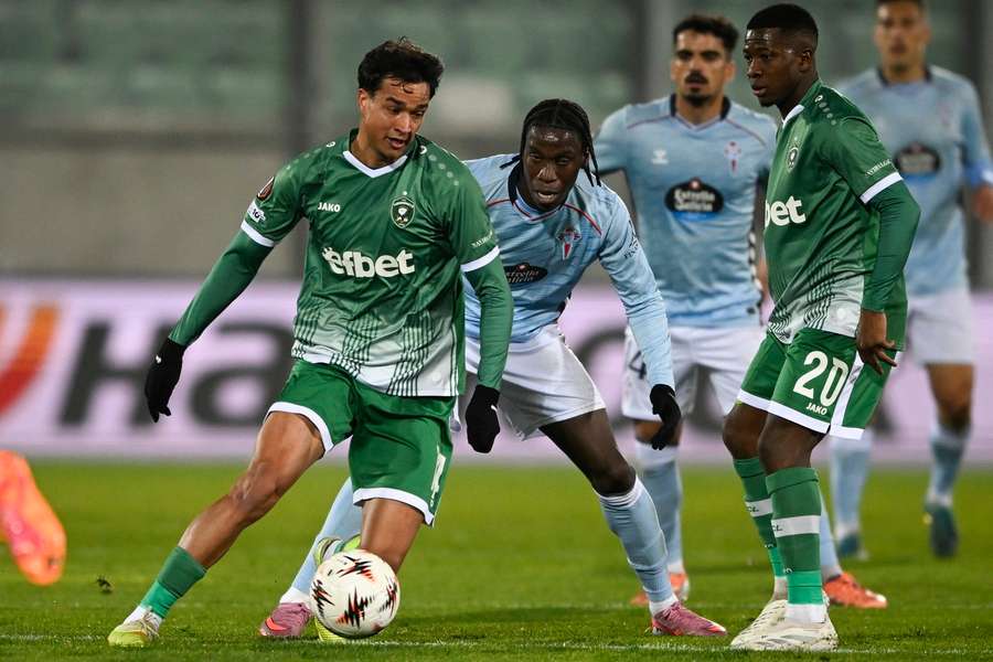 Petar Stanic in action for Ludogorets against Celta Vigo Petar Stanic in action for Ludogorets against Celta Vigo