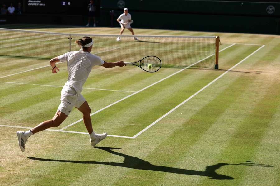 Un momento de la final entre Zverev y Sinner