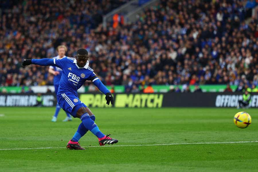 Nampalys Mendy i aktion for Leicester City.