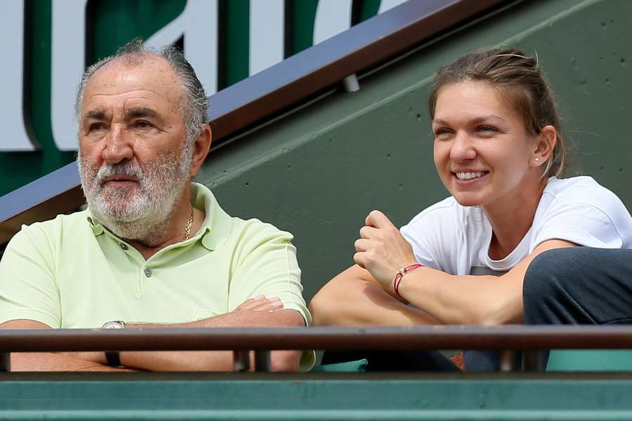 Ion Țiriac com Simona Halep