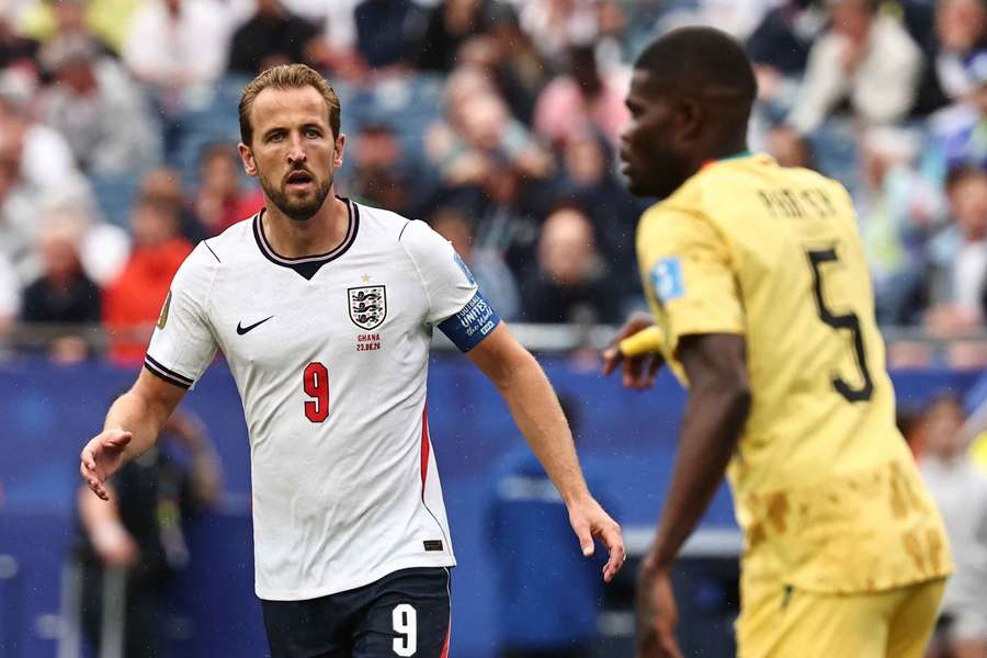 Kane, ante Thomas Partey, no pudo ser decisivo para Inglaterra Kane, ante Thomas Partey, no pudo ser decisivo para Inglaterra