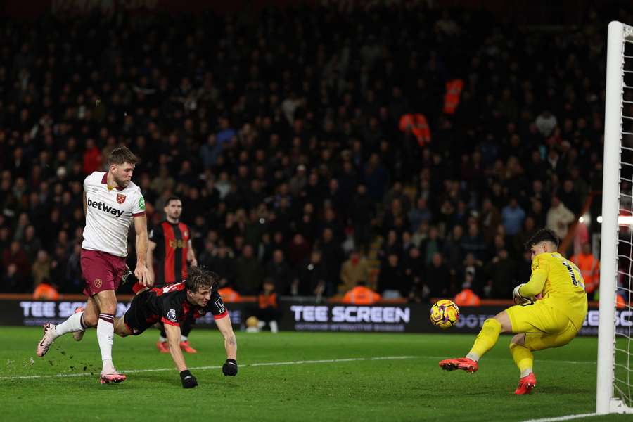 Füllkrug hatte gegen den AFC Bournemouth seine längste Einsatzzeit im West Ham-Trikot.