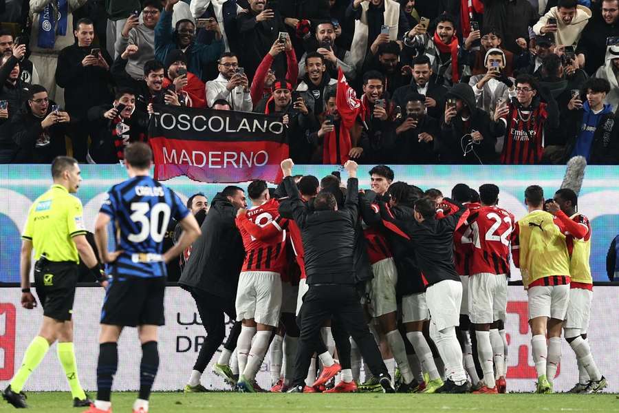 Milan marcou golo da vitória no período de descontos