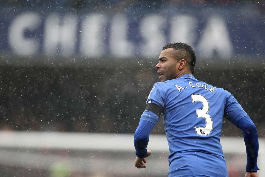 Ashley Cole in action for Chelsea in 2013
