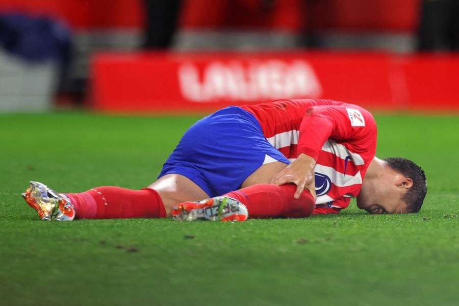 Alvaro Morata s'est blessé ce dimanche contre Séville.