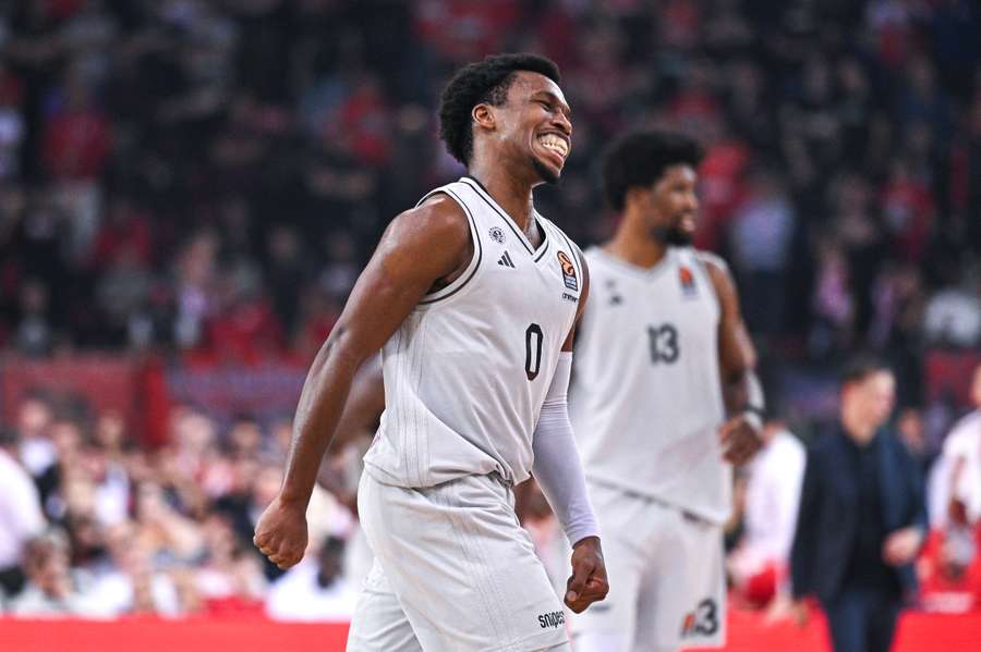 TJ Shorts, durante el partido contra el Olympiakos.