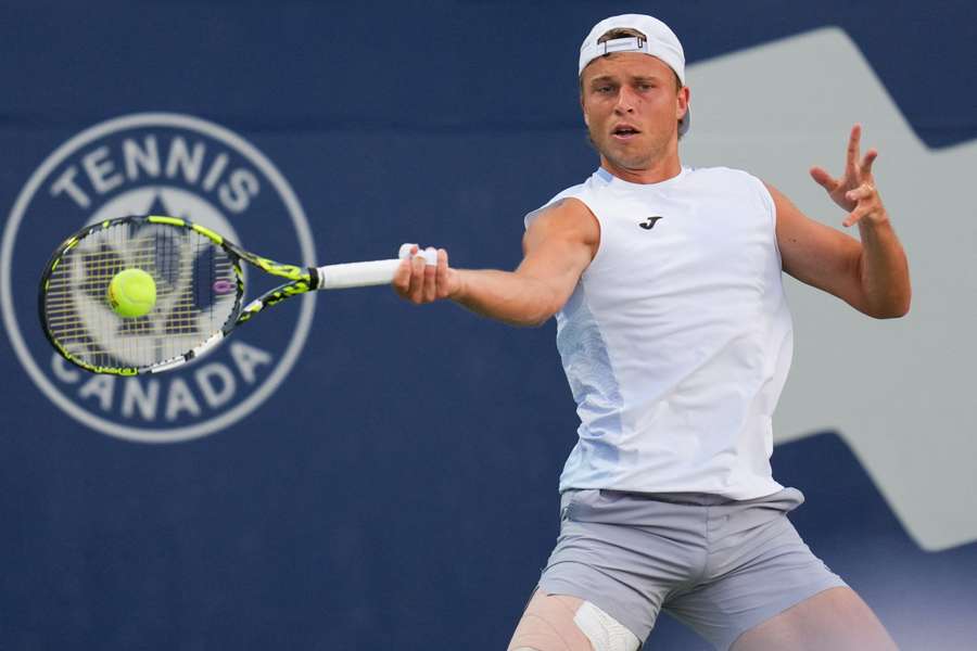 Alexandre Muller in action in Toronto