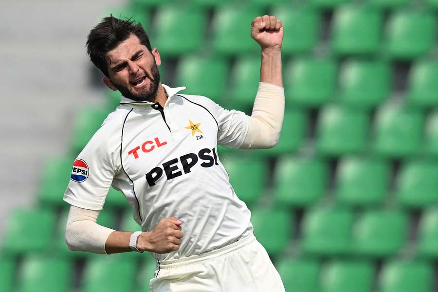 Shaheen Shah Afridi celebrates a wicket taken during last week's first Test against South Africa. Shaheen Shah Afridi celebrates a wicket taken during last week's first Test against South Africa.