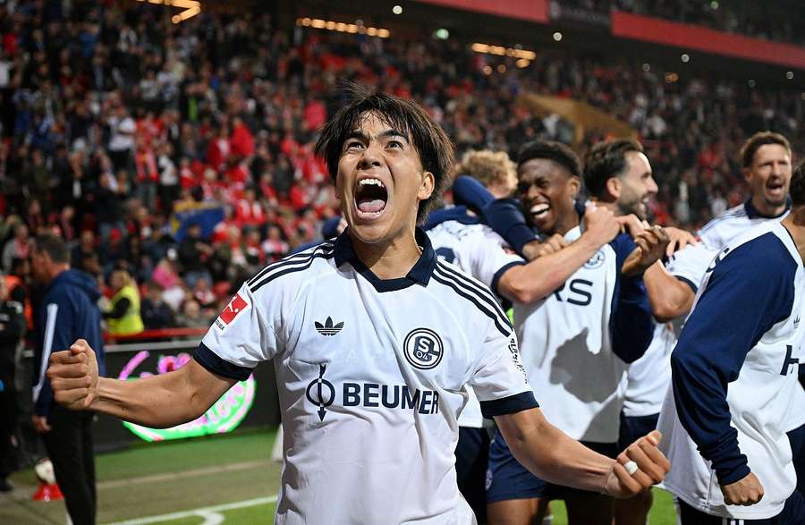 Tanaka nach dem 3:1-Erfolg bei Union Berlin