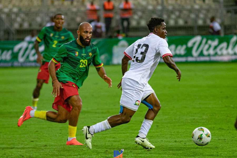 Kenya in action against Cameroon